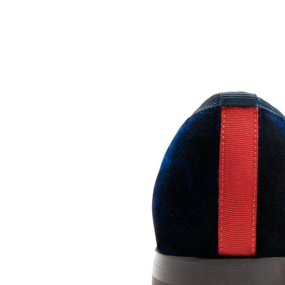 Men's Navy Velvet Slipper II
