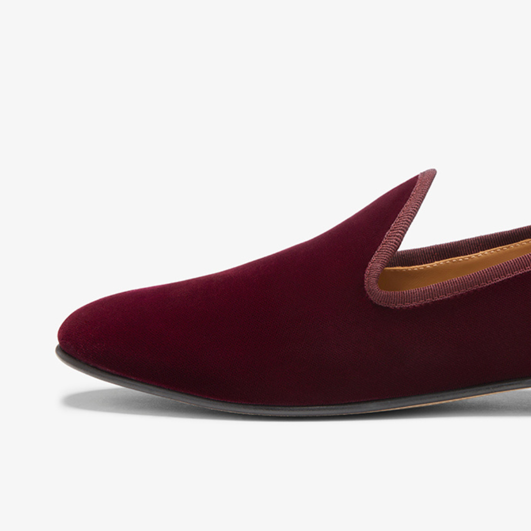 Men's Oxblood Velvet Slipper II