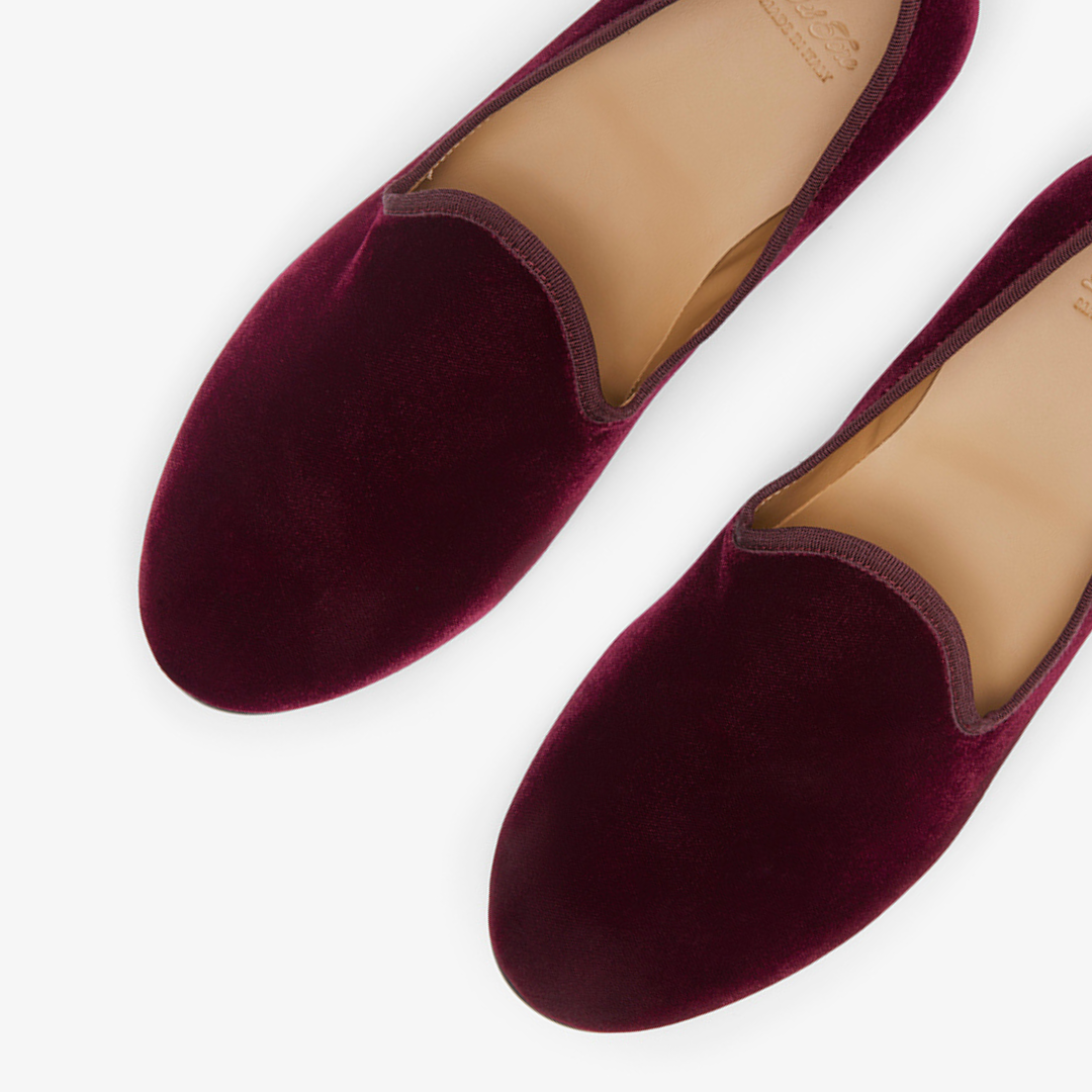 Men's Oxblood Velvet Slipper II