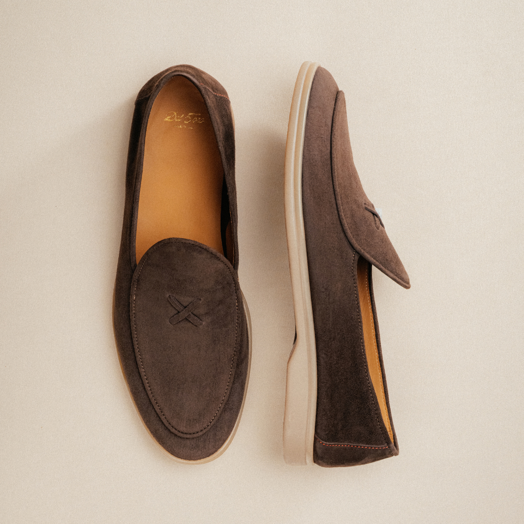 Men's Dark Brown Suede Viaggio Loafer