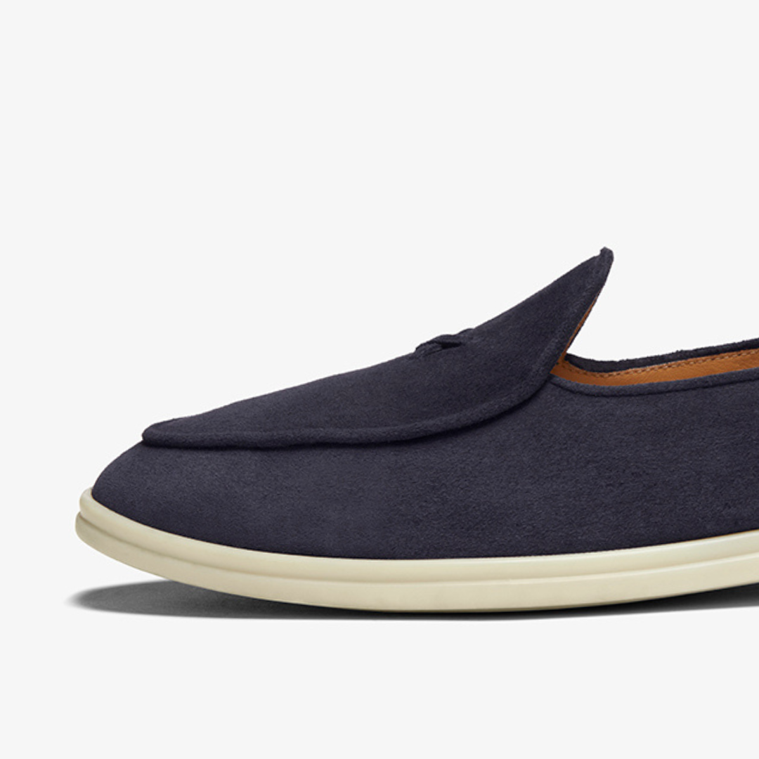 Men's Navy Suede Viaggio Loafer