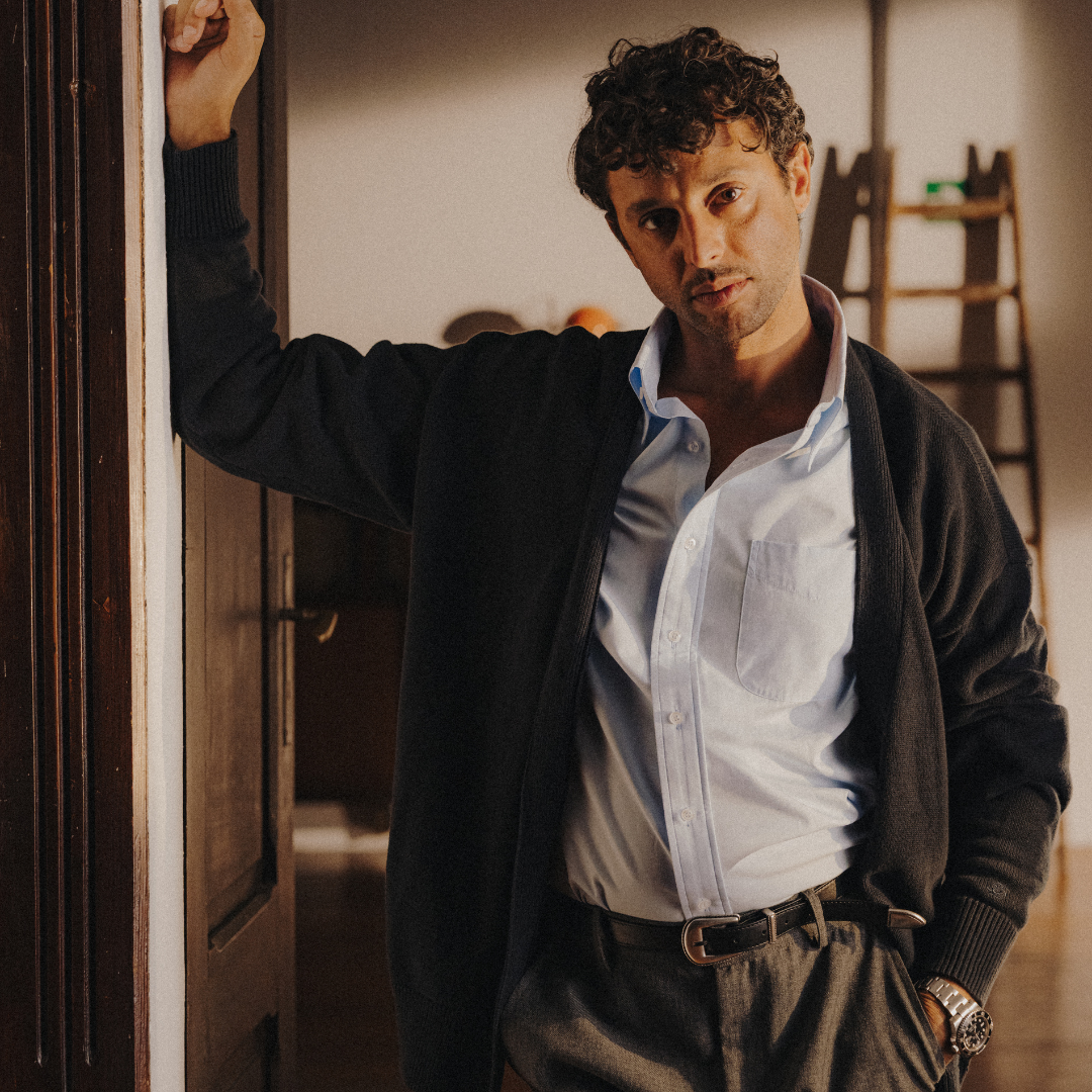 Men's Vintage Fit Cardigan - Solid Navy