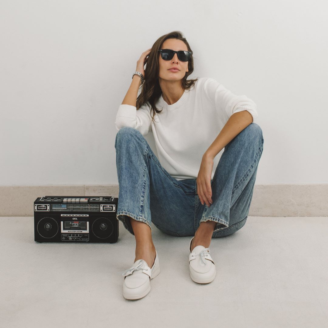 Classic Crewneck Sweater - Vintage White