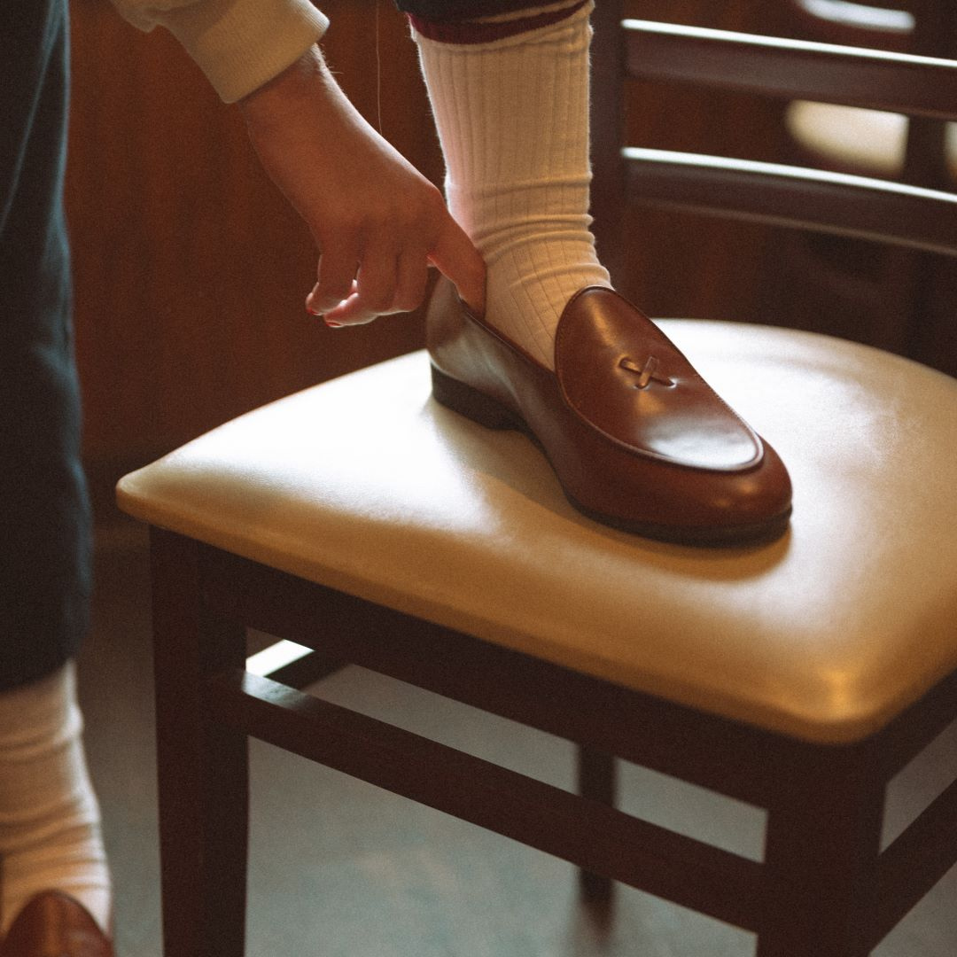womens brown dress loafers Women's Light Brown Leather Milano Loafer