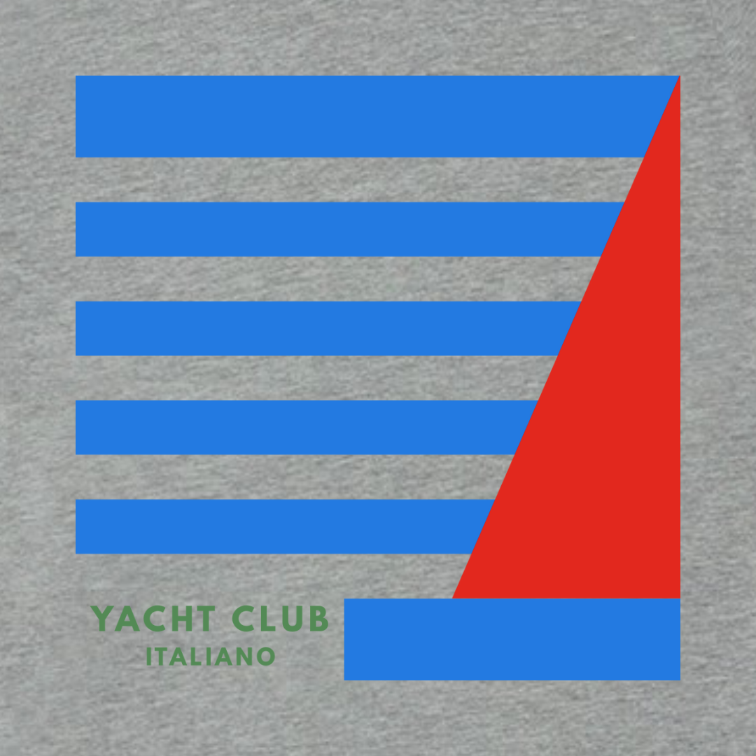 Yacht Club Italiano Tee - Heather Grey