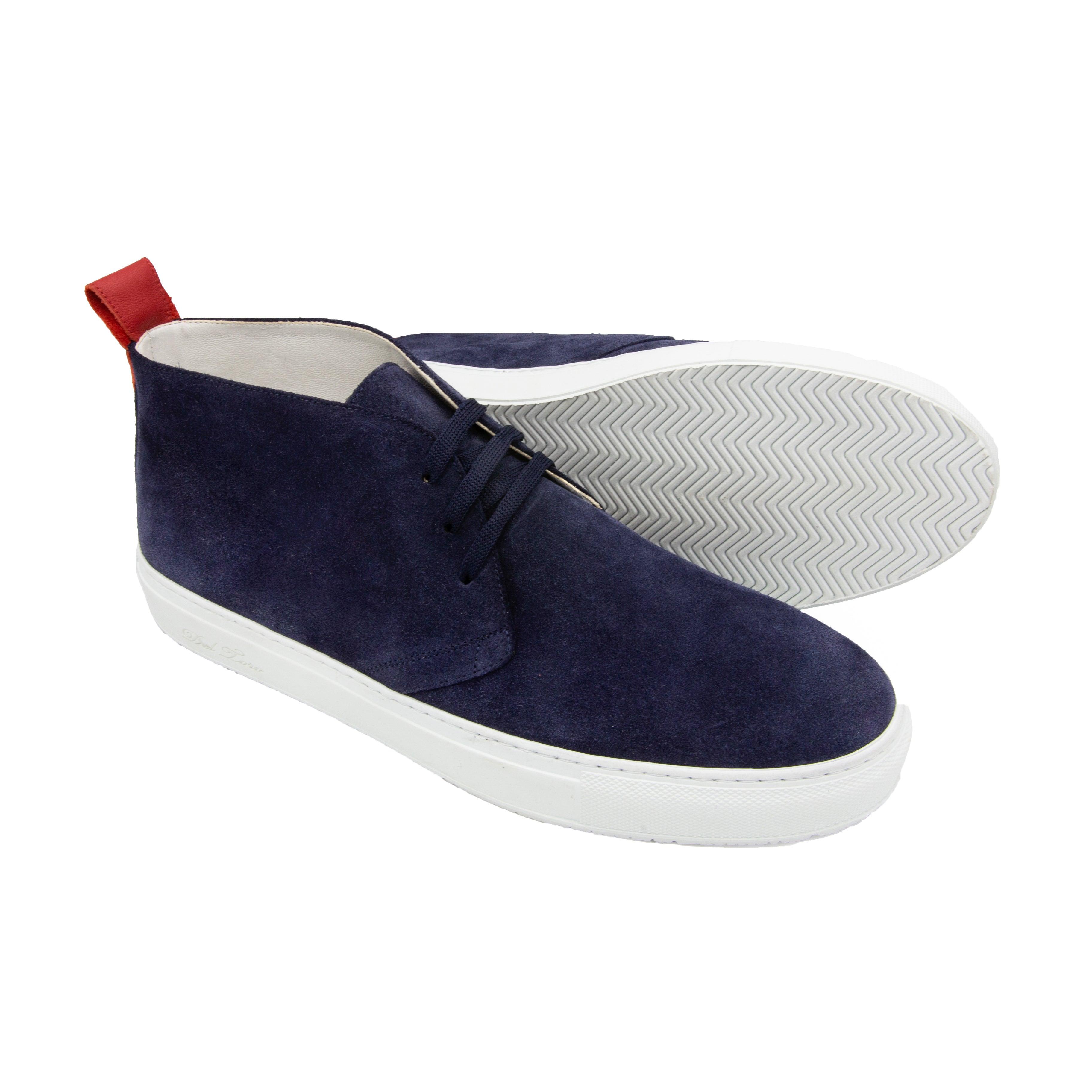 Men's Navy Suede Chukka Sneaker - 2nd