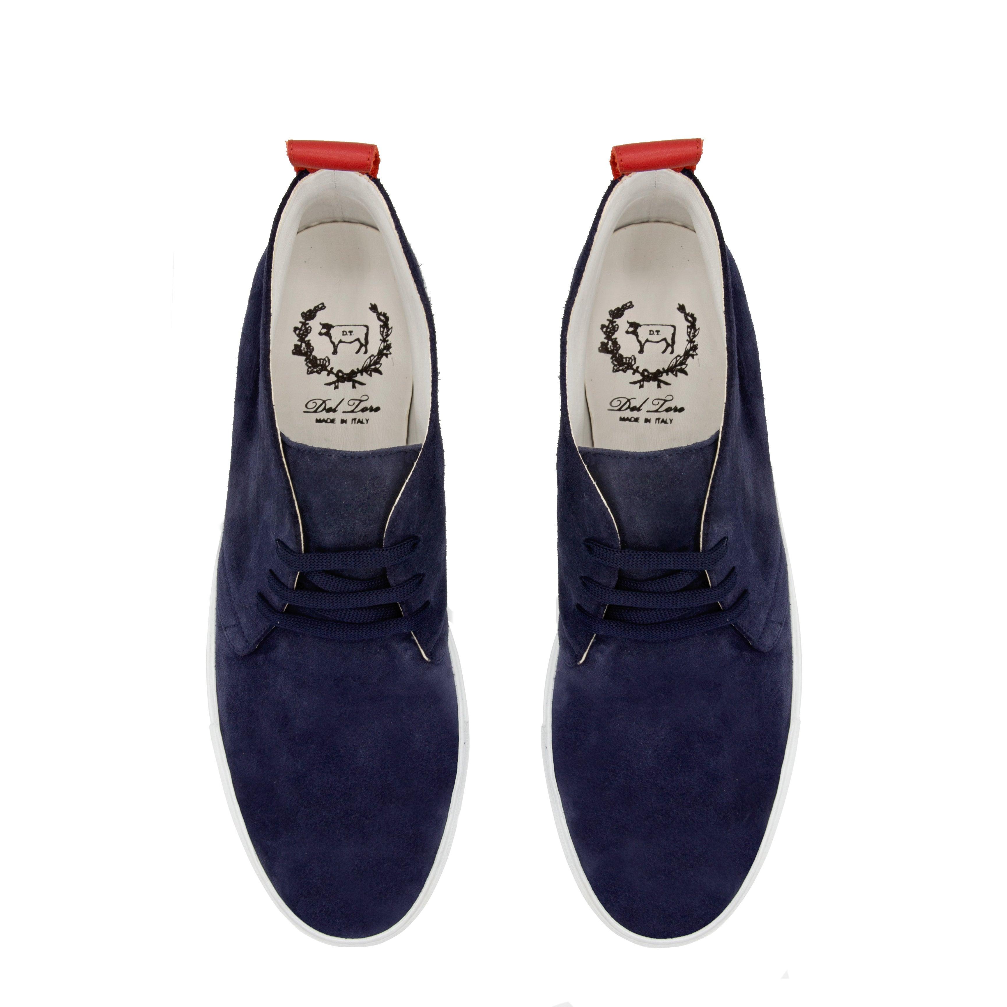 Men's Navy Suede Chukka Sneaker - 2nd