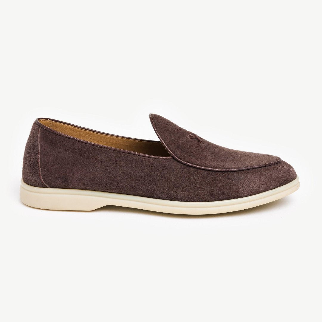 Men's Chocolate Suede Viaggio Loafer