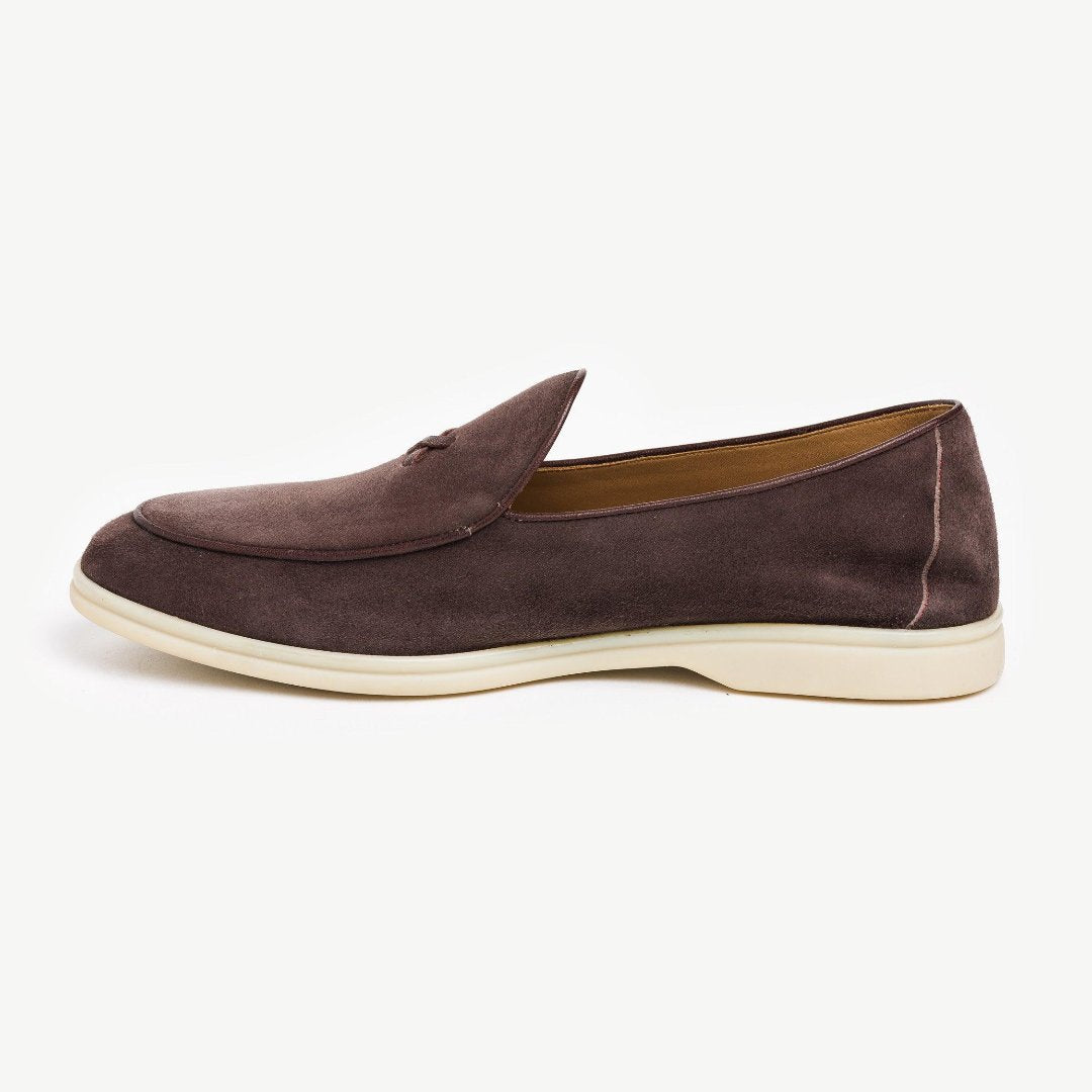 Men's Chocolate Suede Viaggio Loafer