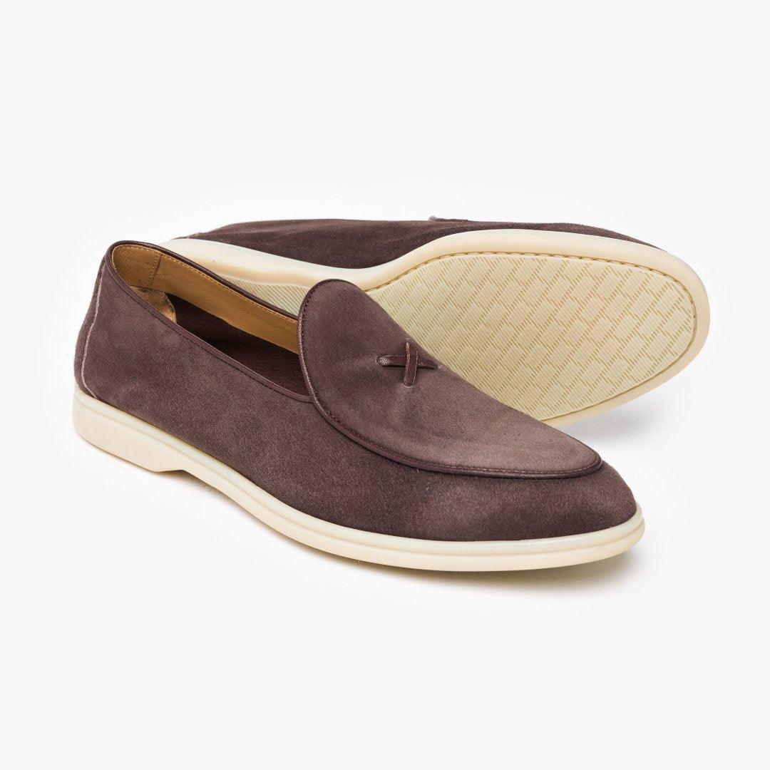 Men's Chocolate Suede Viaggio Loafer