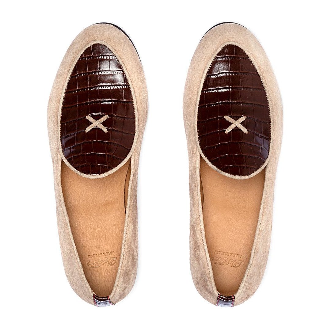 CHACOTT - ＊DellaLo&#39; Milano＊【Dafine】Cacao サイズM Men's Cognac Full Croc Milano Loafer