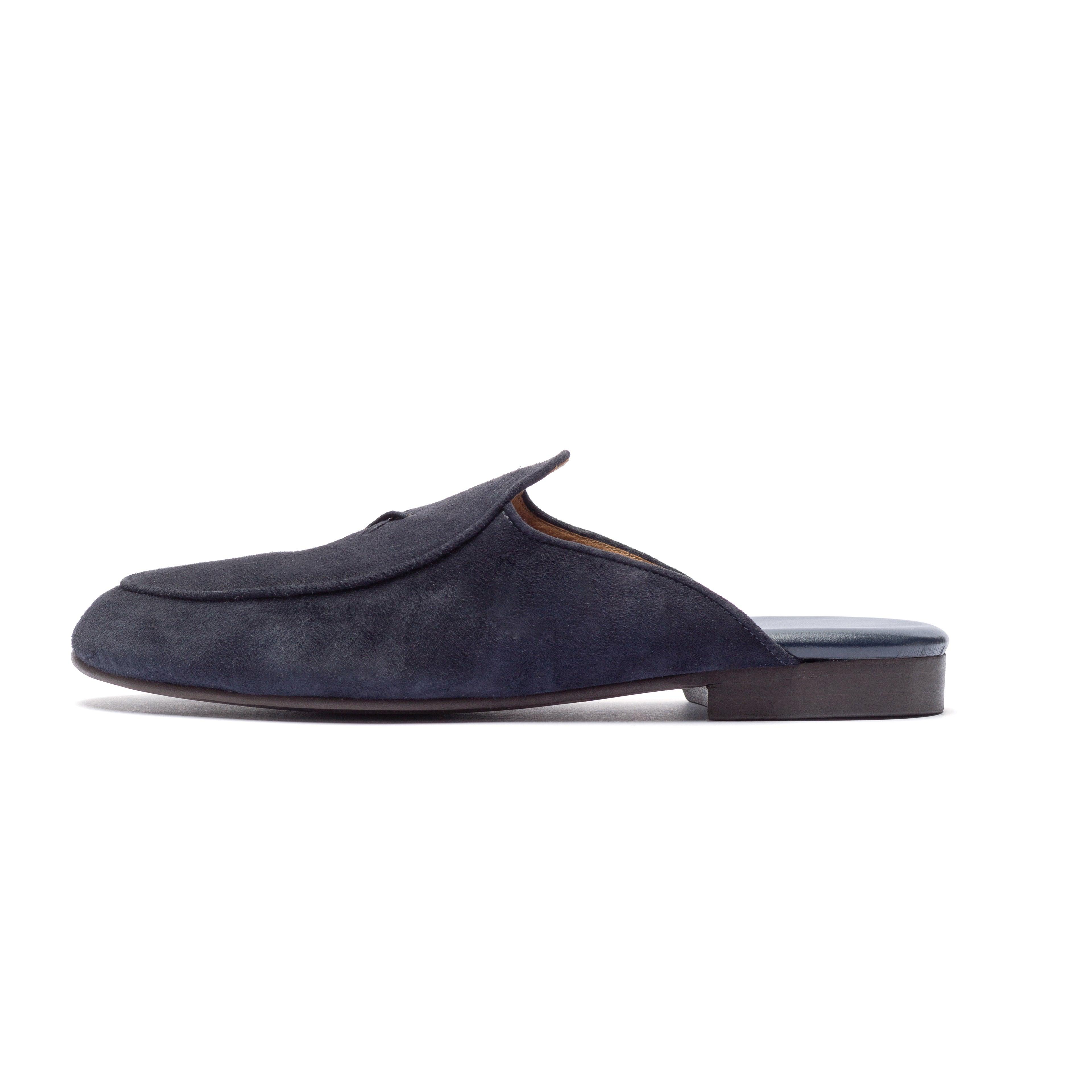 Navy Suede Milano Mule