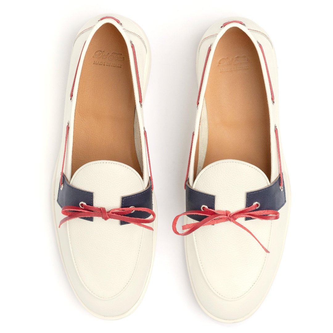 Mens Red, White, & Blue Barca Yacht Loafer