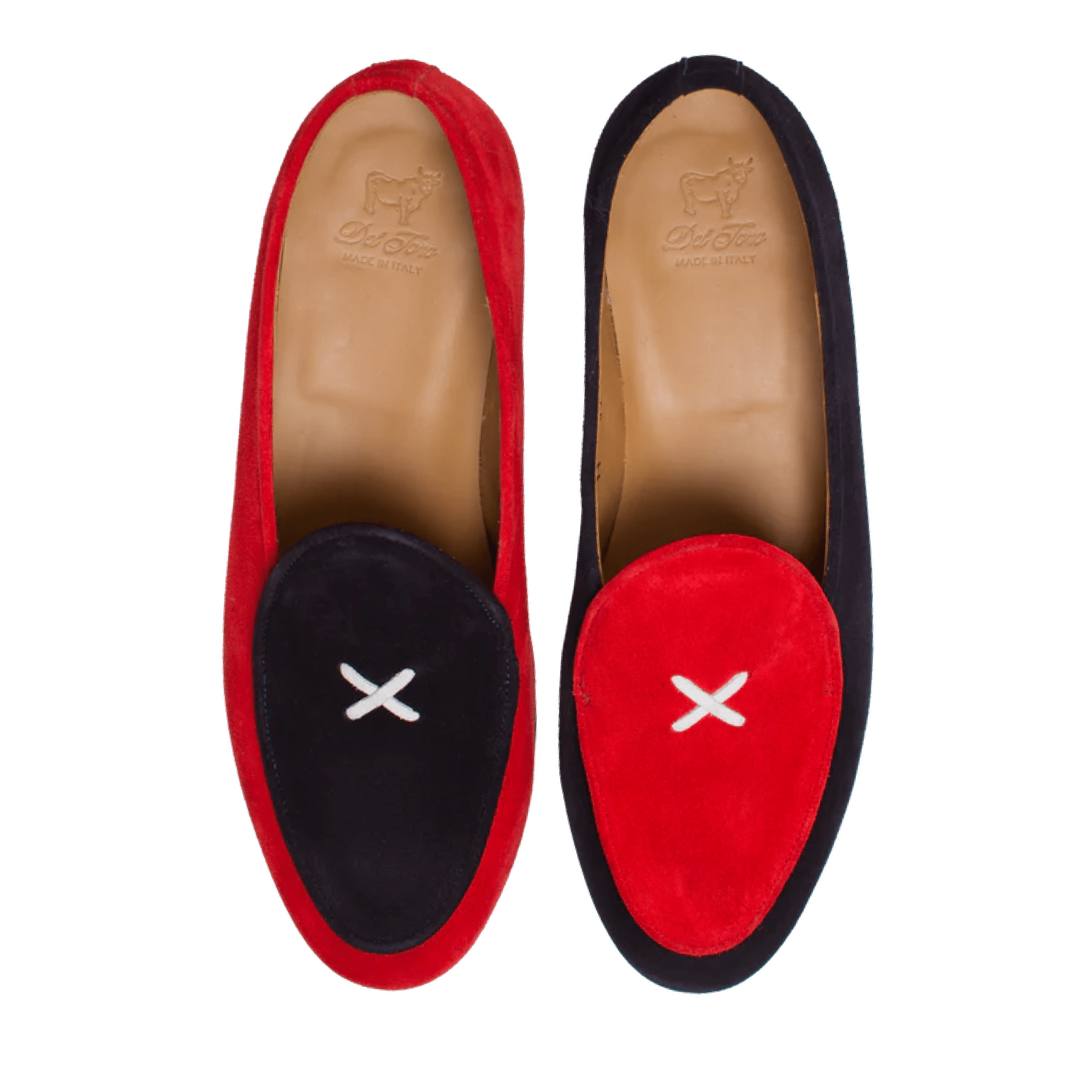 Men's Red & Blue Color Block Milano Loafer - 2nd