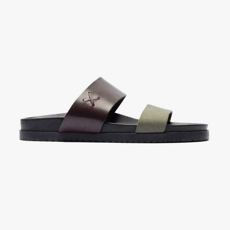 Men's Brown & Green Cinturini Sandal