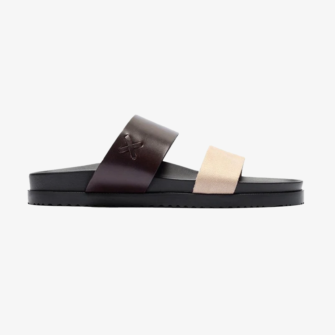 del toro shoes Men's Brown & Tan Cinturini Sandal Brown / Tan