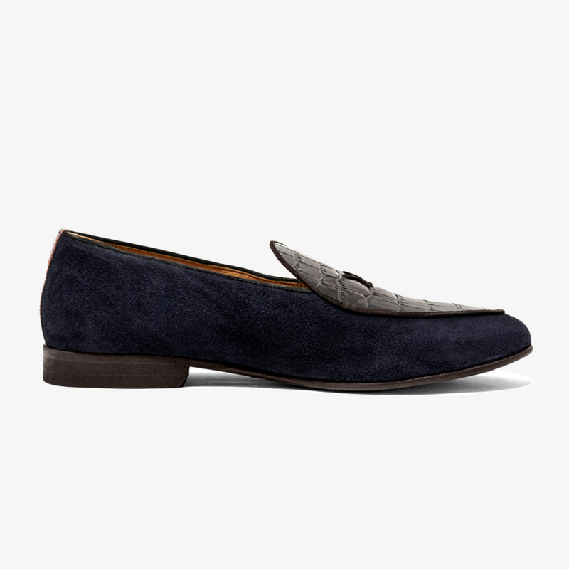Del Toro Shoes - Men's Navy Croc Milano Italian Loafer, US 9.5 / EU 42.5 / Navy / Croc Del Toro Shoes - Men's Navy Croc Milano Italian Loafer, US 9.5 / EU 42.5 / Navy / Croc