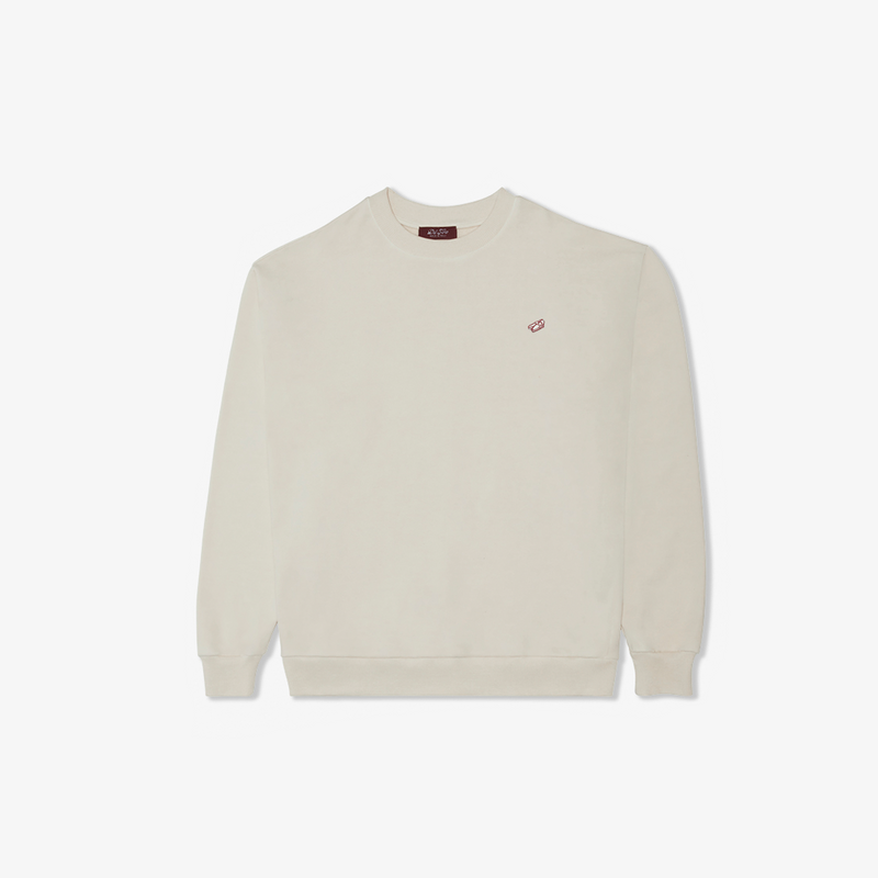 Men's Retro Gym Crewneck Sweatshirt - Vintage White