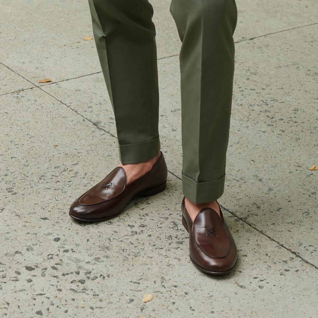 Men's Brown Leather Milano Loafer - 2nd