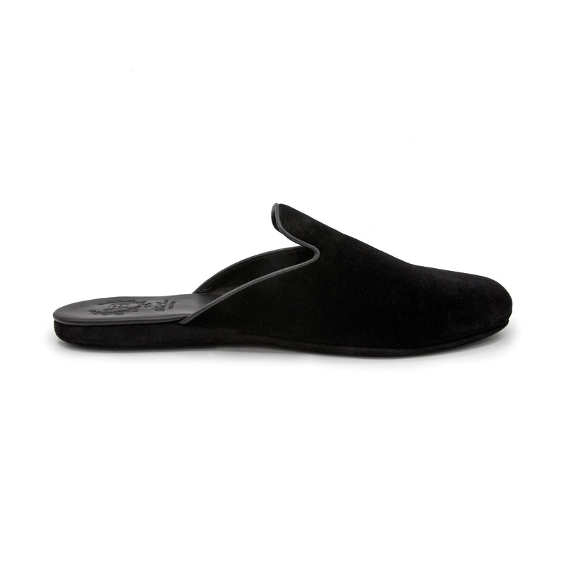 Men's Black Velvet House Slipper - 2nd
