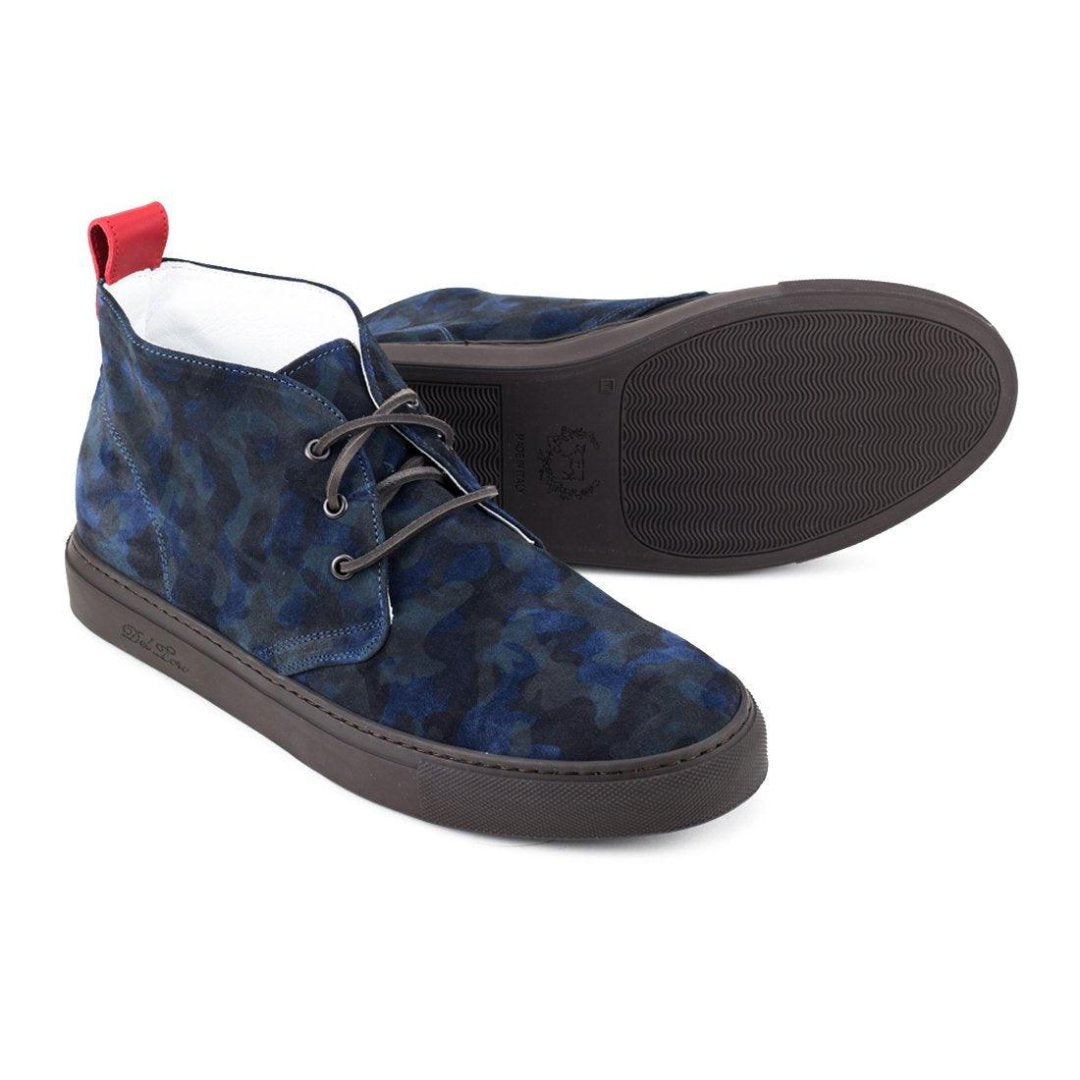 Men's Vintage Navy Camo Chukka