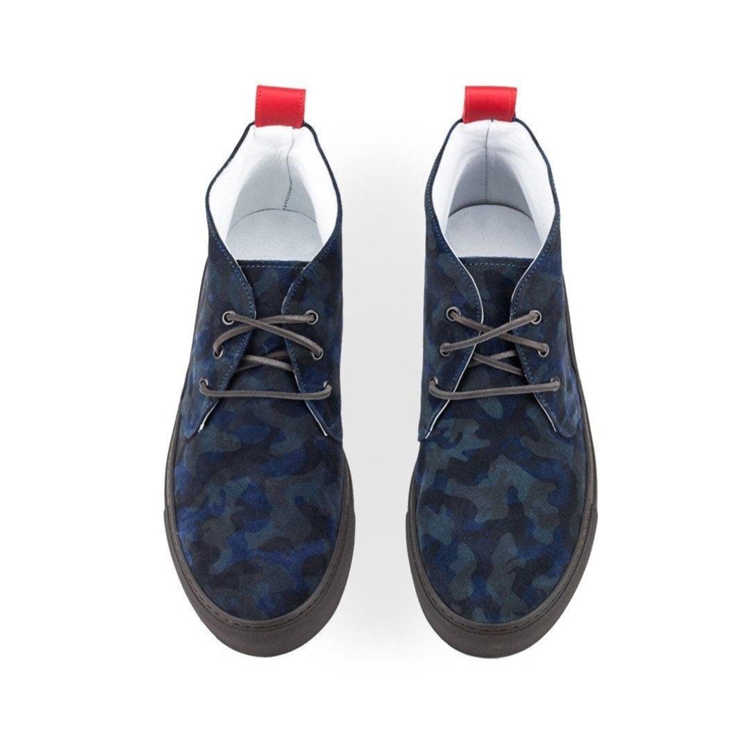 Men's Vintage Navy Camo Chukka