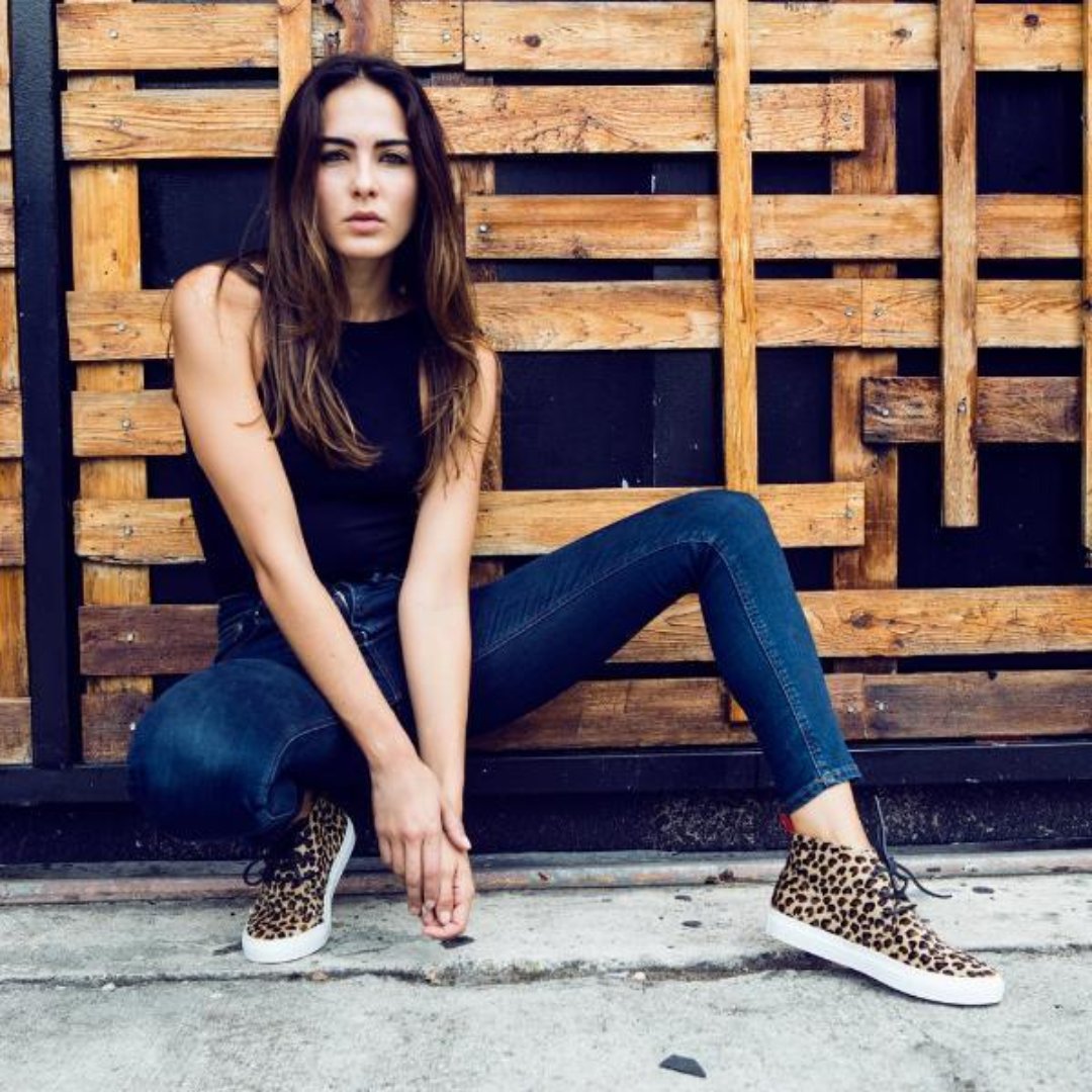 Women's Pony Hair Leopard Chukka