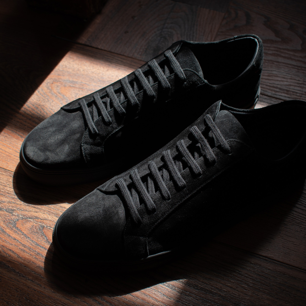 Men's Black Suede Sardegna Sneaker II – Del Toro Shoes
