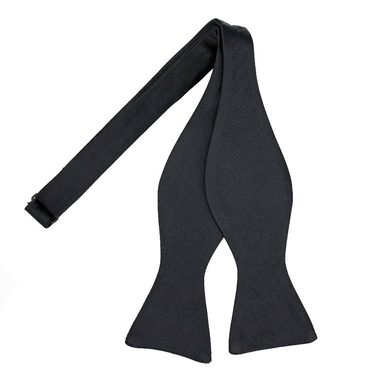 Black Satin Bow Tie