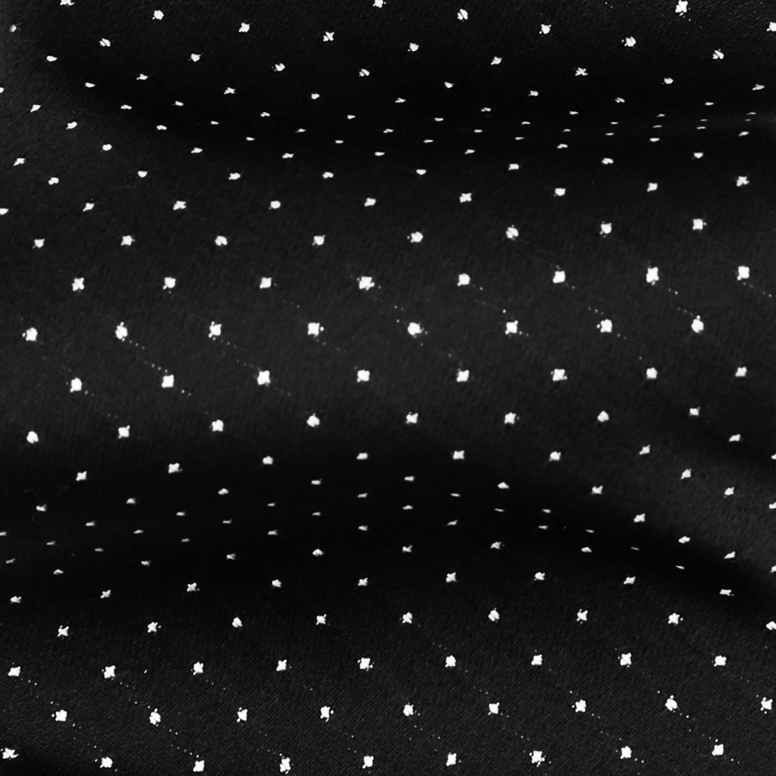 Satin Dot Tie - Black