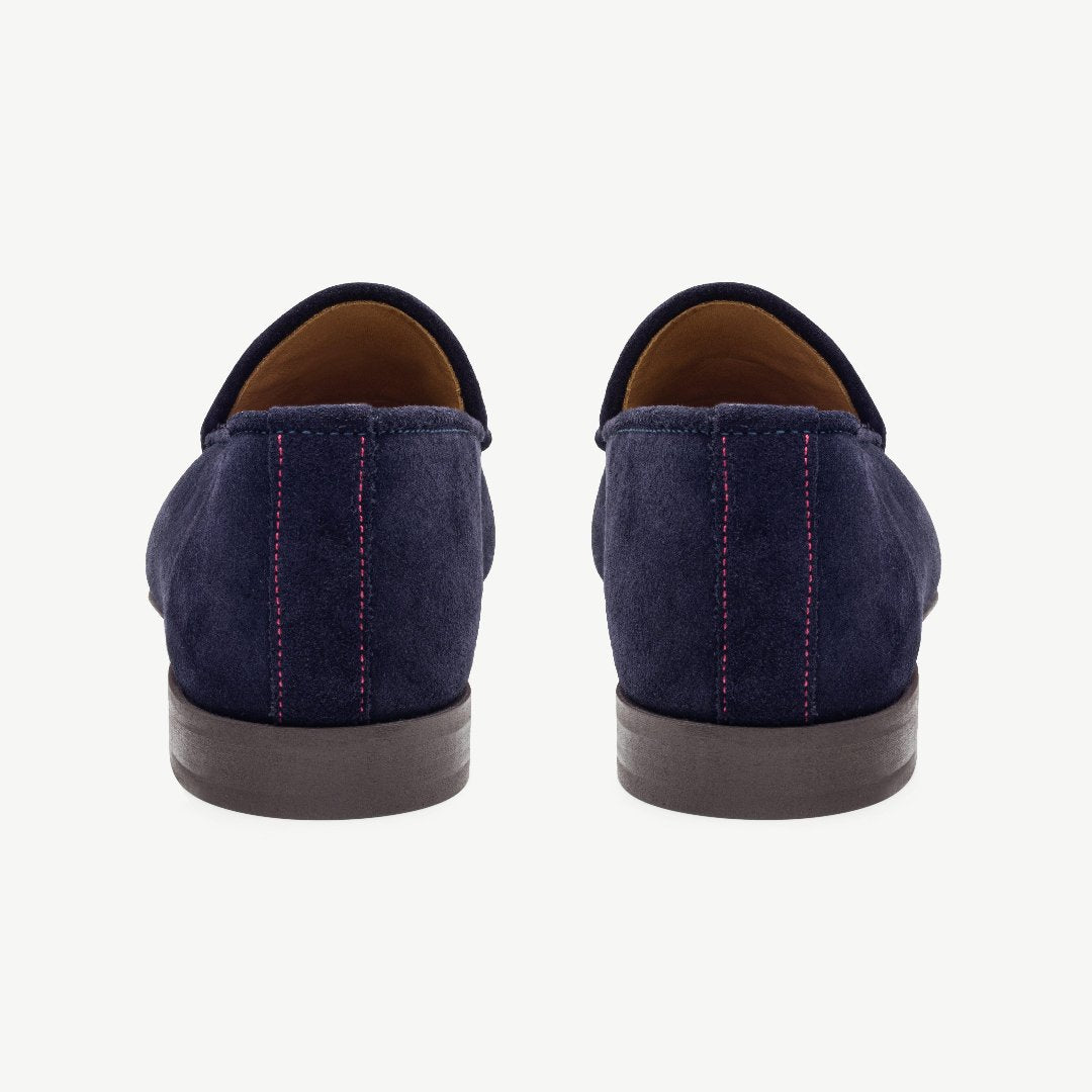 Women's Navy Suede Milano Loafer