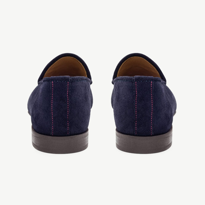 Valentina Suede Sneaker in Navy Multi