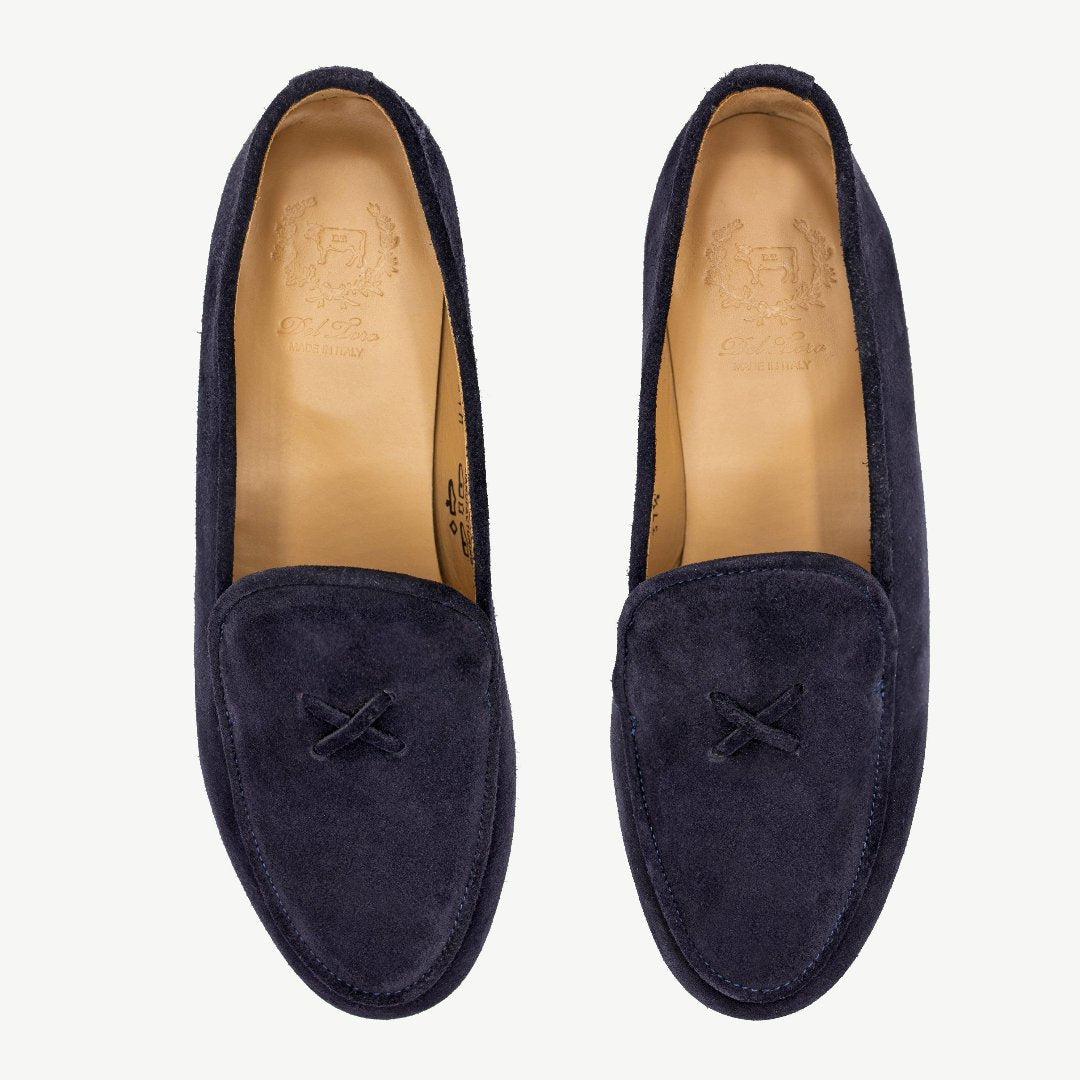 Women's Navy Suede Milano Loafer