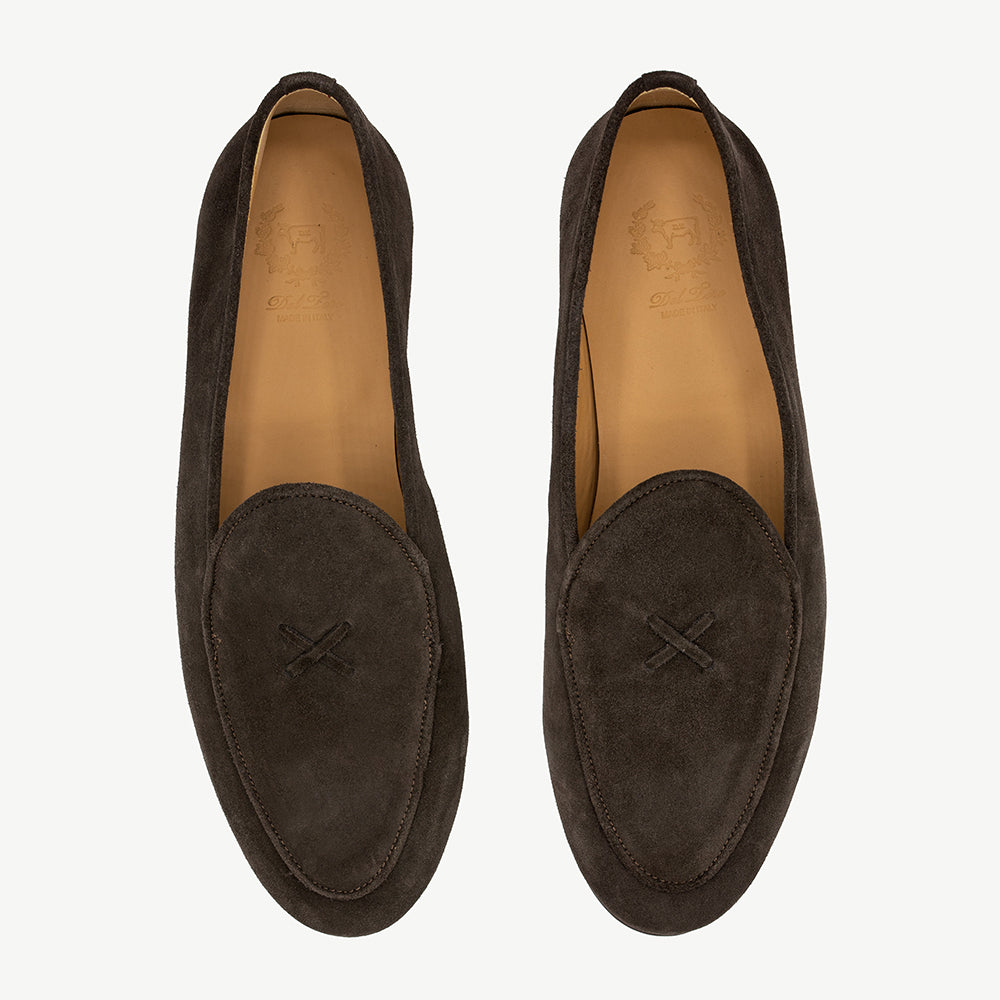terug Vreemdeling Goneryl Men's Brown Suede Milano Loafer – Del Toro Shoes