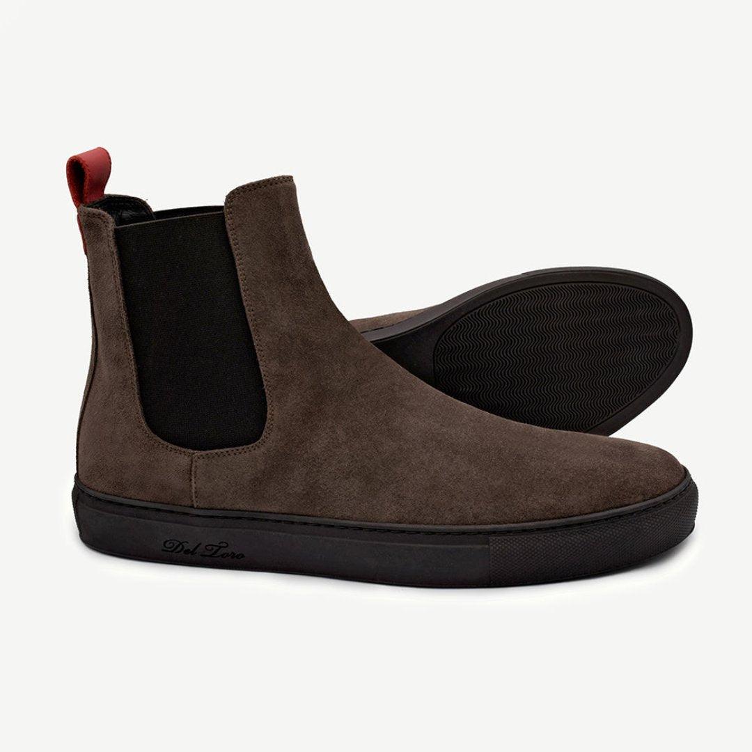 Men's Brown Suede Chelsea Sneaker