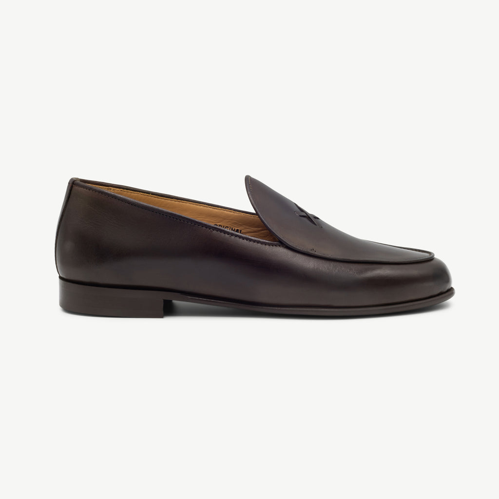 Women's Brown Leather Milano Loafer – Del Toro Shoes
