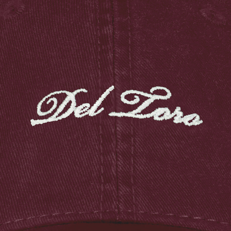 Maroon Embroidered Logo Dad Hat