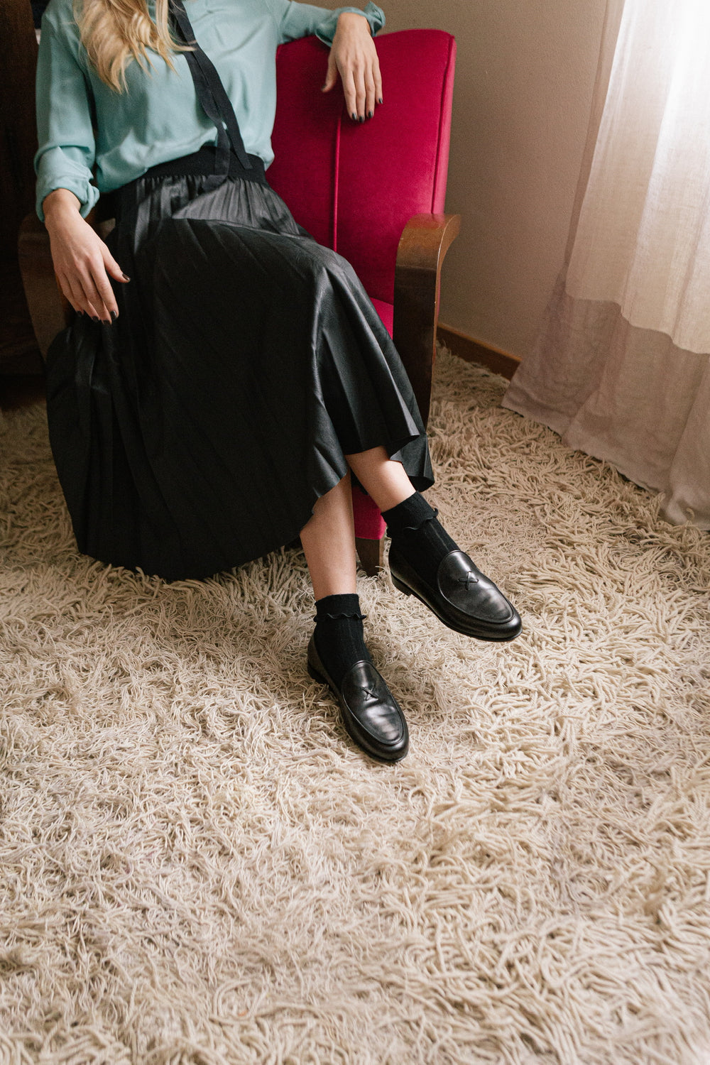 Women's Black Milano Loafer – Del Toro Shoes