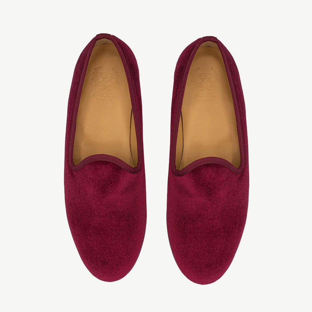 Men's Merlot Velvet Slipper II