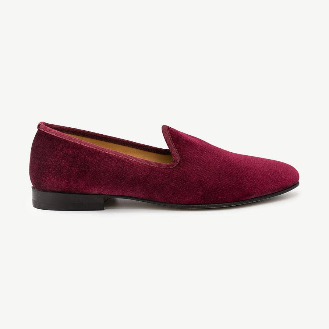 Men's Merlot Velvet Slipper II