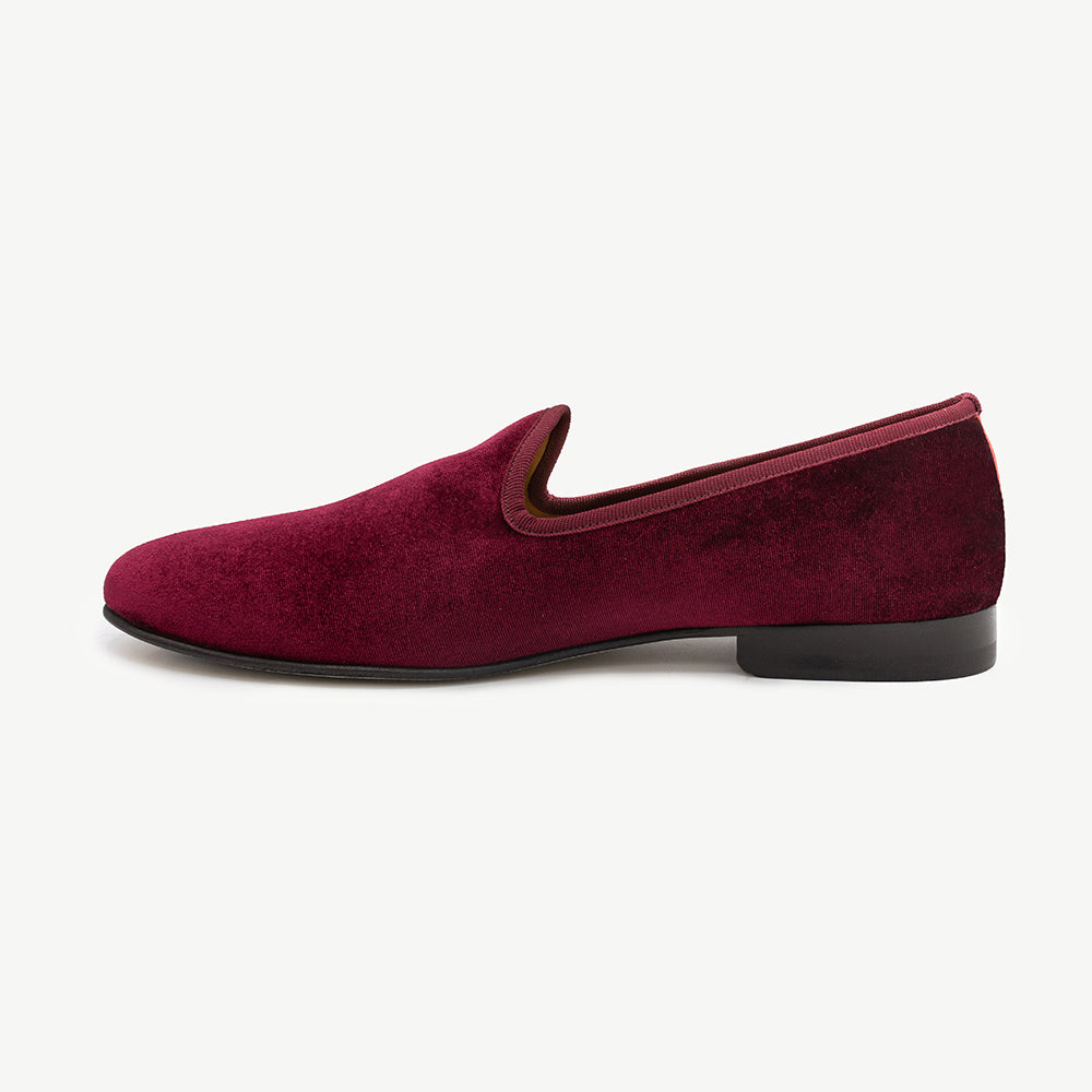 Men's Merlot Velvet Slipper II – Del Toro Shoes