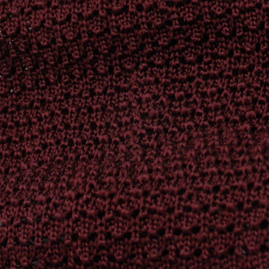 Merlot Knitted Silk Tie