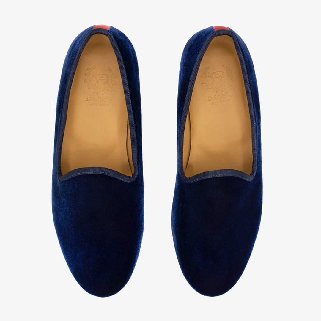 Men's Blue Velvet Slipper II