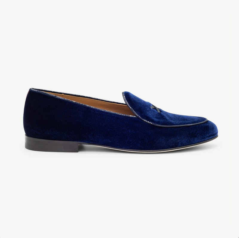 Men's Navy Velvet Milano Loafer