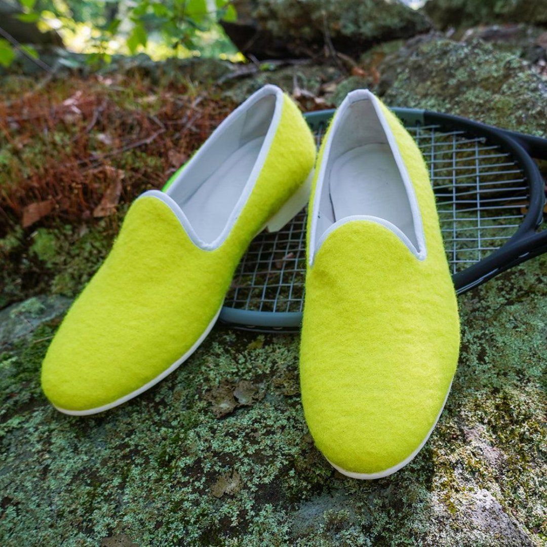 Men's Tennis Ball Felt Slipper