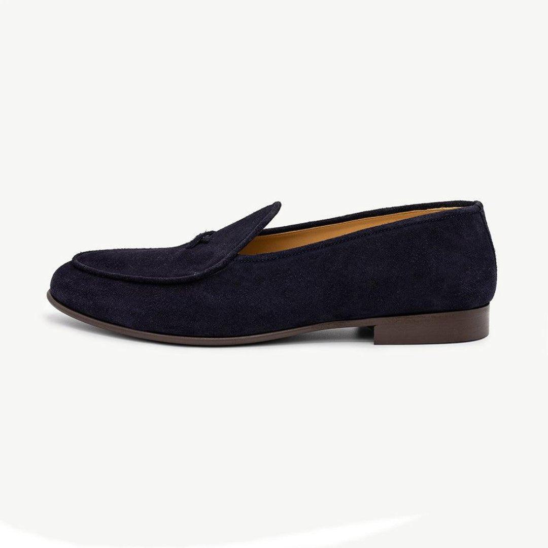 Men's Navy Suede Milano Loafer