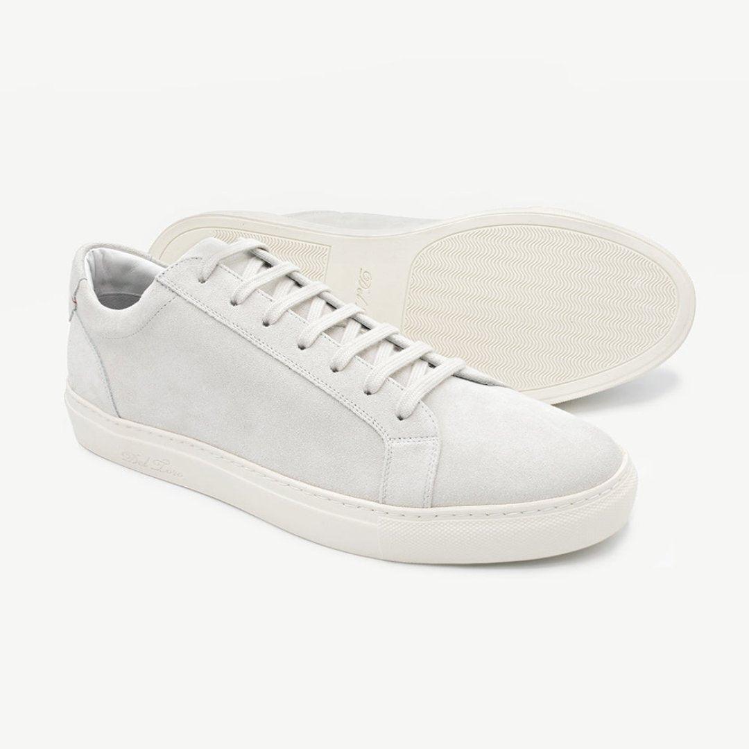 Men's Off White Suede Sardegna Sneaker II