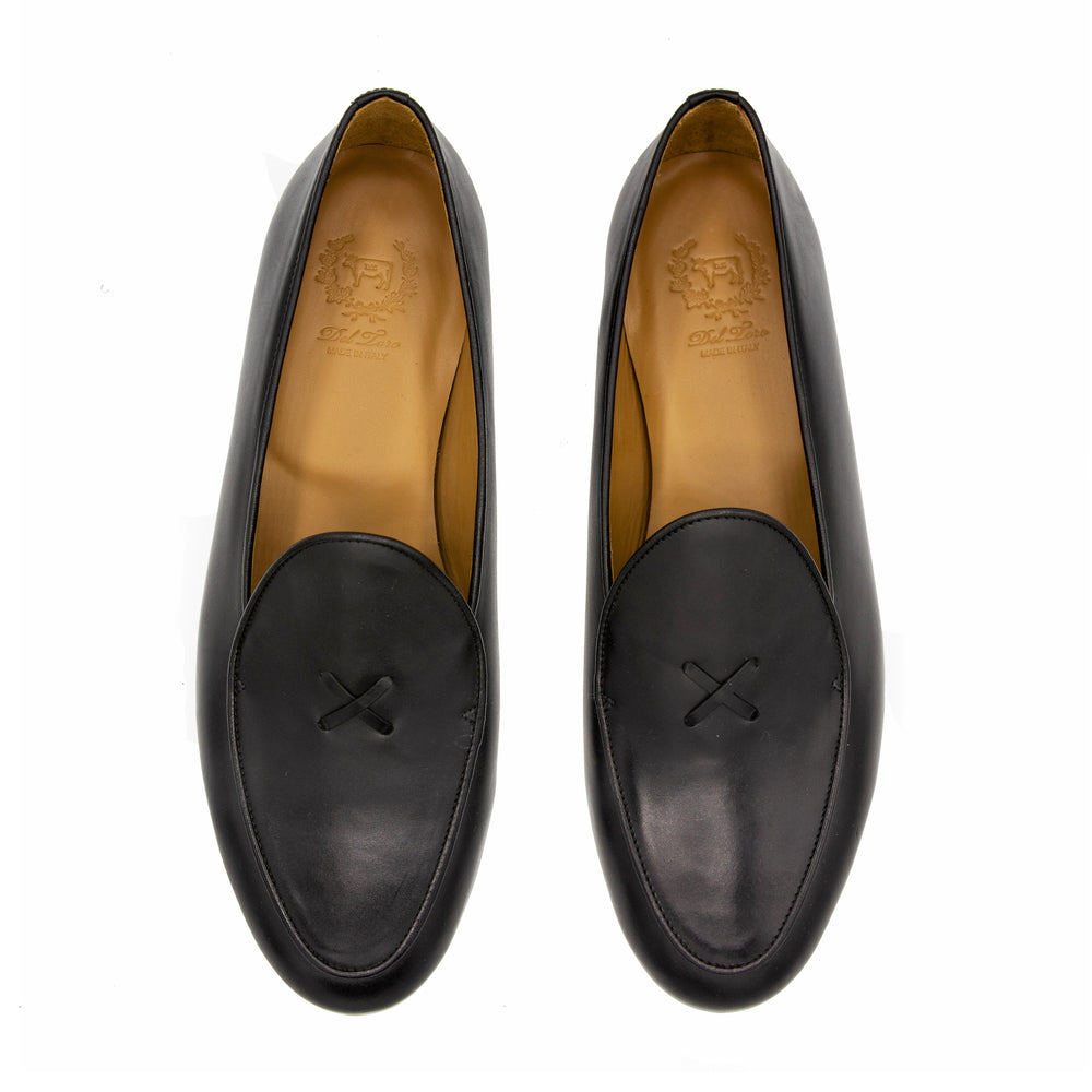 Magtfulde Smitsom galop Men's Black Leather Milano Loafer – Del Toro Shoes