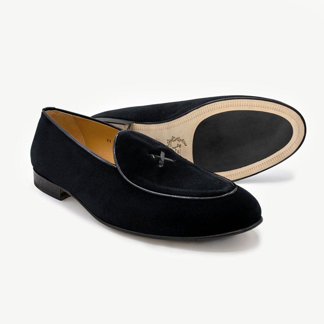 Men's Black Velvet Milano Loafer