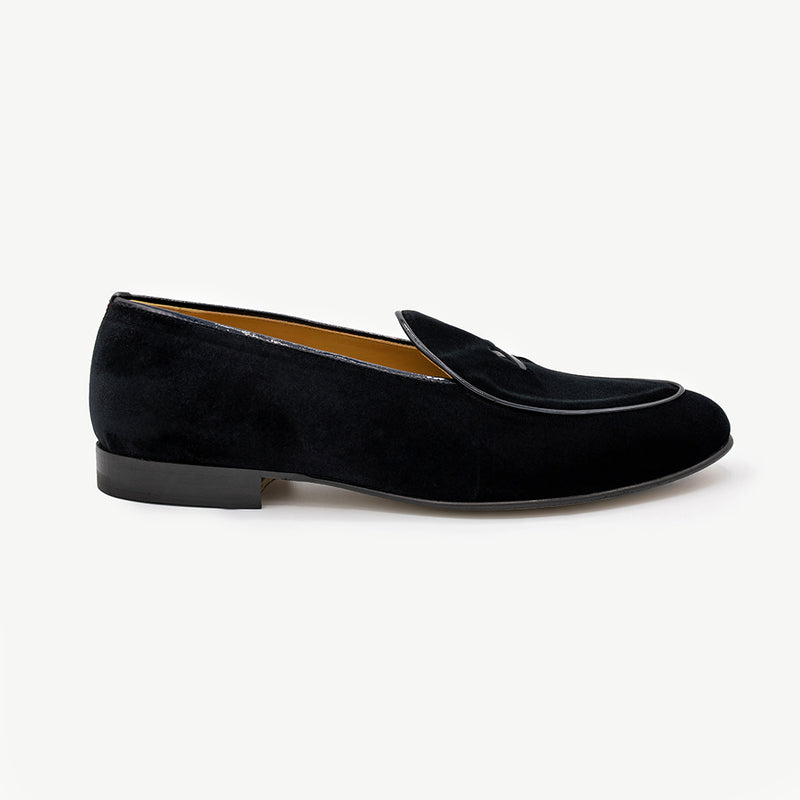 Men's Black Velvet Milano Loafer